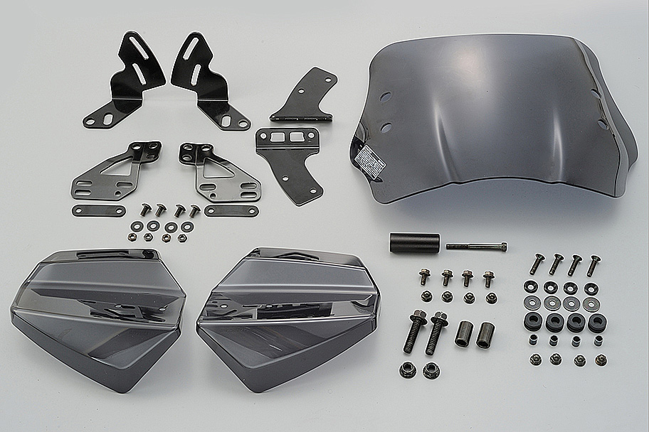 エアロナックルバイザー&ウインドシールドSS 車種別セット アドレスV125S(10-)[L0/3]